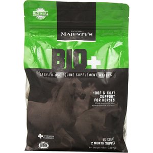 Majesty's Bio+ Hoof & Coat Support Wafers Horse Supplement, 60 count