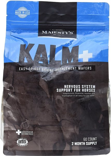 Majesty's Kalm+ Nervous System Support Apple Flavor Wafers Horse Supplement, 60 count slide 1 of 4
