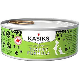 KASIKS Cage-Free Turkey Formula Grain-Free Canned Cat Food, 5.5-oz, case of 24