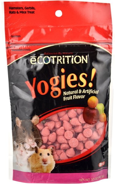 eCOTRITION Yogies Fruit Flavor Hamsters, Gerbils, Rats & Mice Treat, 3.5-oz bag slide 1 of 5