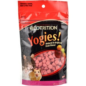 eCOTRITION Yogies Fruit Flavor Hamsters, Gerbils, Rats & Mice Treat, 3.5-oz bag