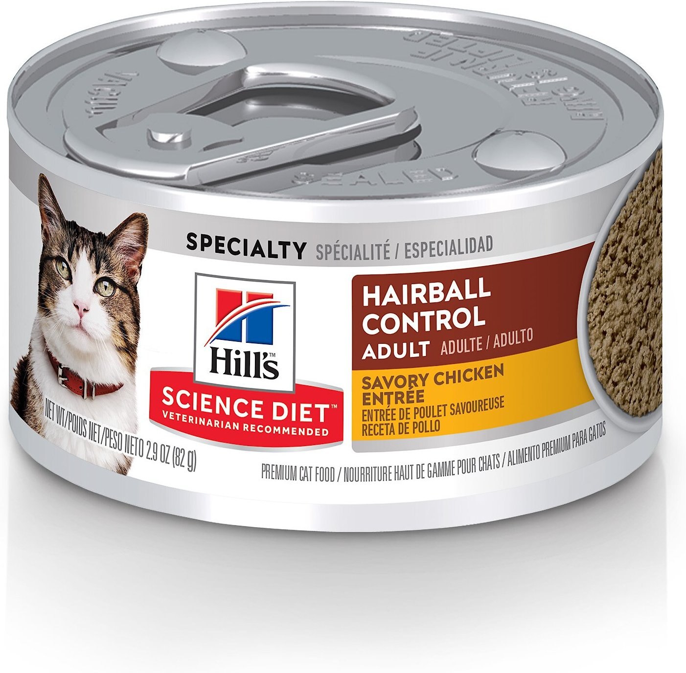 Hill's Science Diet Adult Hairball Control Savory Chicken Entree Canned