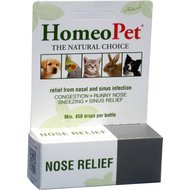 HomeoPet Nose Relief Homeopathic Medicine for Allergies & Respiratory Infections for Birds, Cats, Dogs & Small Pets, 450 drops