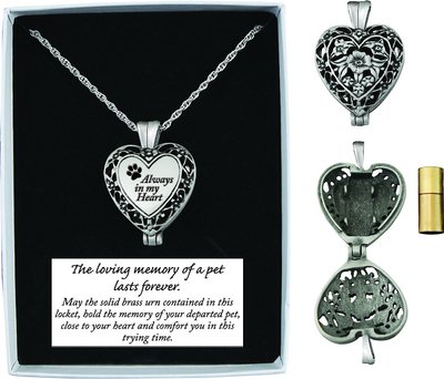 Cathedral Art Always In My Heart Memorial Ashes Locket Necklace, slide 1 of 1