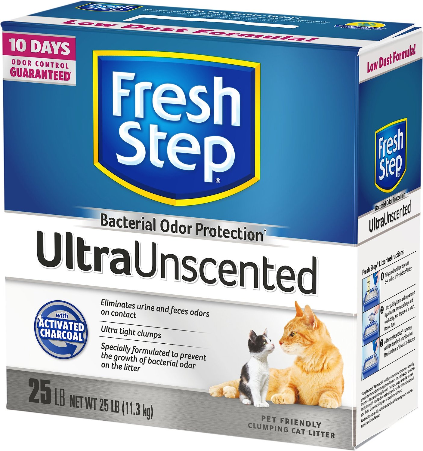 Fresh Step Ultra Unscented Cat Litter, 25lb box