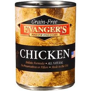 Evanger's Grain-Free Chicken Canned Dog & Cat Food, 12.8-oz, case of 12
