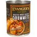 Evanger's Grain-Free Hand Packed Roasted Whole Chicken Drummets Dinner Canned Dog Food, 12-oz, case of 12
