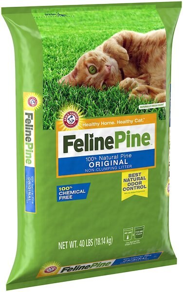 Feline Pine Original Non-Clumping Wood Cat Litter, 40-lb bag slide 1 of 7