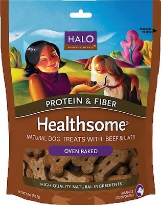 Halo Healthsome Biscuits with Beef & Liver Dog Treats, slide 1 of 1