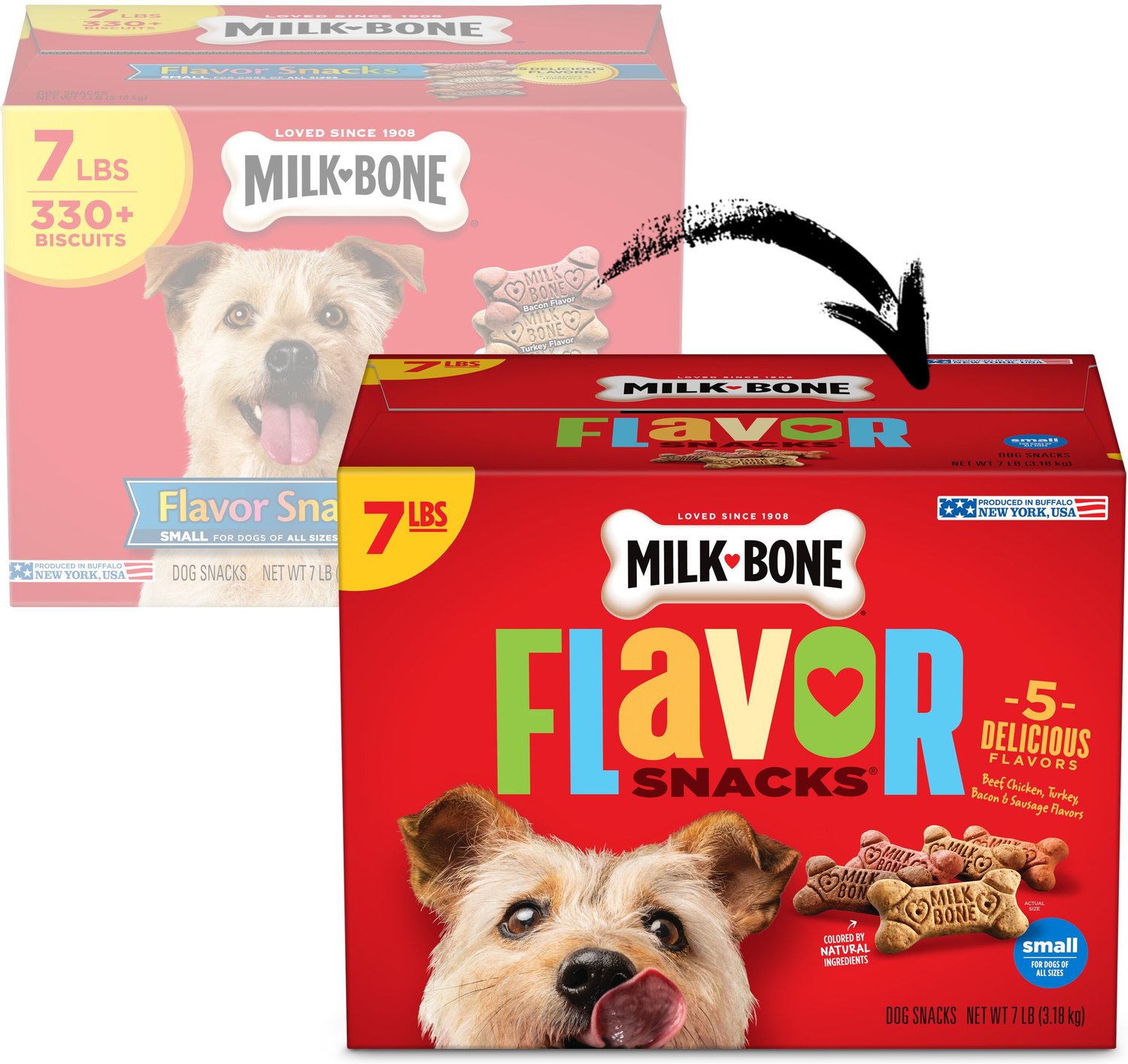 MilkBone Flavor Snacks for Small/Medium Dogs, 7lb box