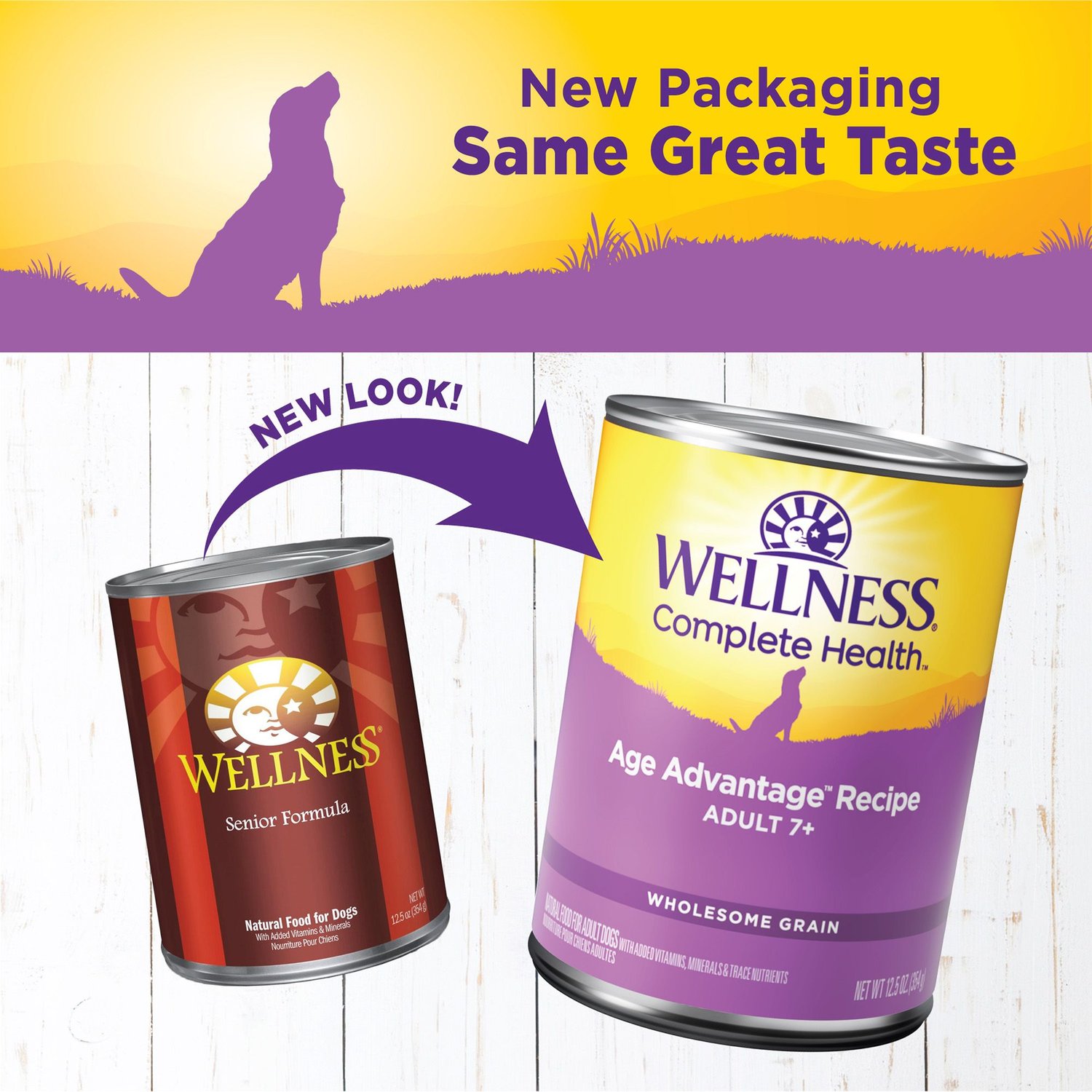 Wellness Complete Health Senior Formula Canned Dog Food, 12.5-oz, case