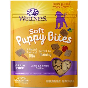 Wellness Soft Puppy Bites Lamb & Salmon Recipe Grain-Free Dog Treats