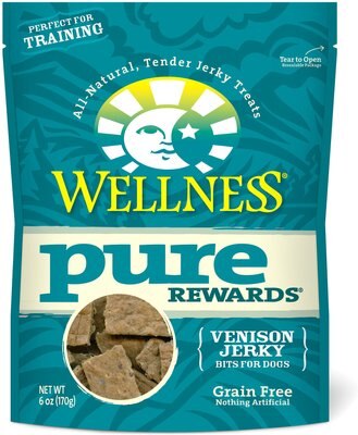 Wellness Pure Rewards Grain-Free Venison Jerky Bits Dog Treats, slide 1 of 1