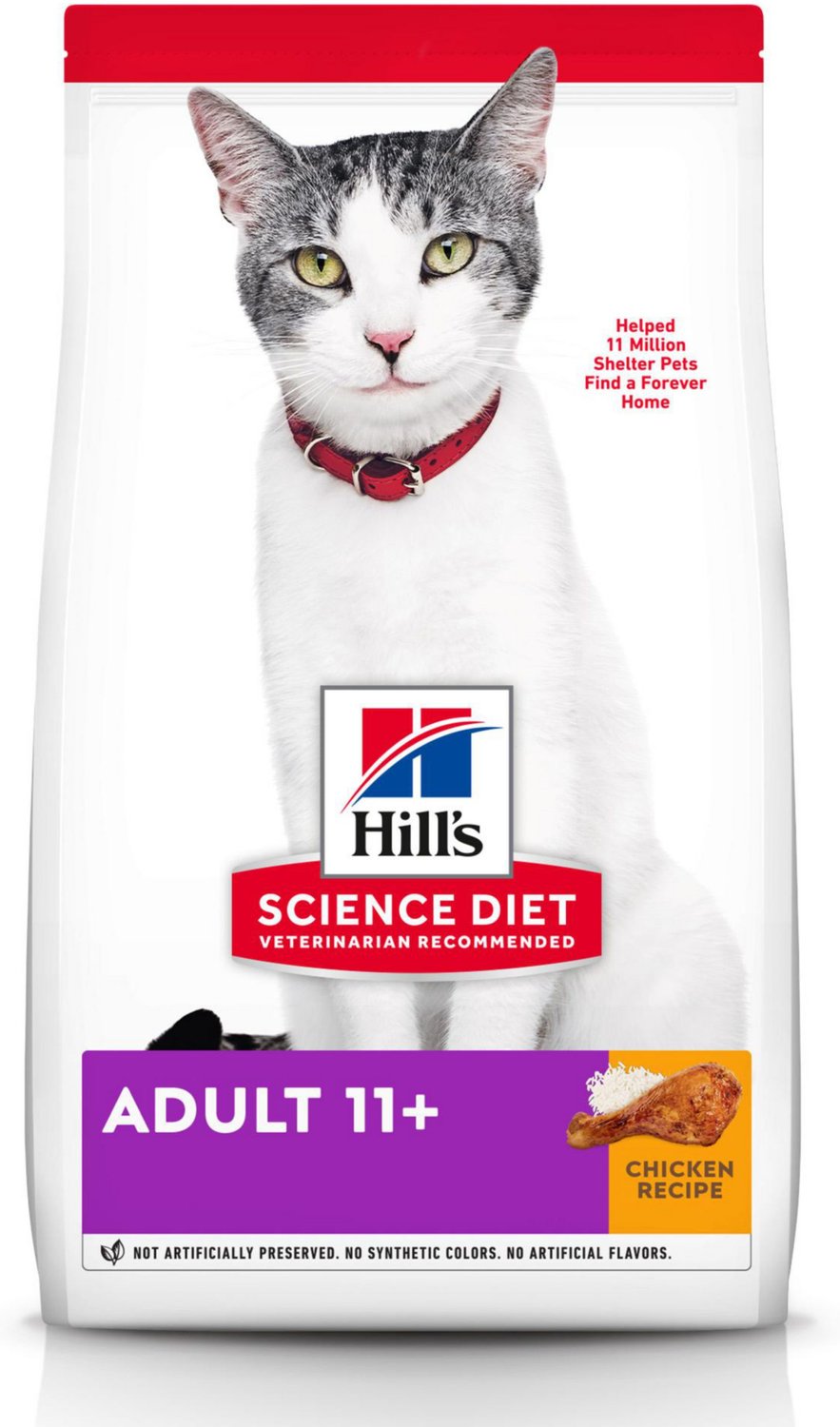 Hill's Science Diet Adult 11+ Age Defying Dry Cat Food, 15 ...