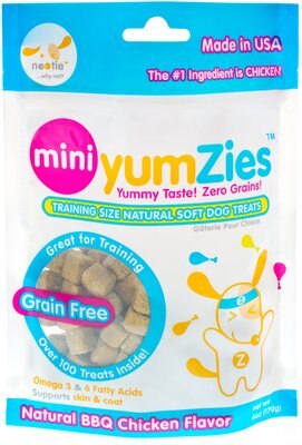 YumZies Mini Barbecue Chicken Flavor Grain-Free Dog Treats, slide 1 of 1