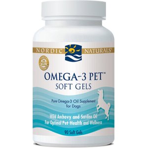 Nordic Naturals Omega-3 Pet Softgels Supplement for Dogs, 90 count