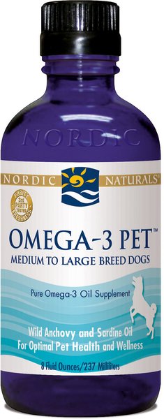 Nordic Naturals Omega-3 Pet Liquid Supplement for Medium & Large Dogs, 8-oz bottle slide 1 of 6