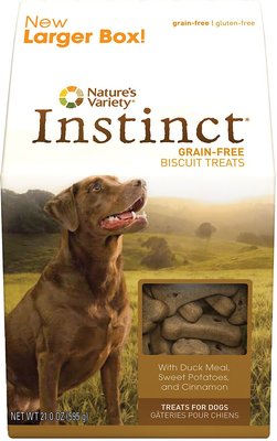 Instinct by Nature's Variety Grain Free with Duck Meal & Sweet Potatoes Oven-Baked Biscuit Dog Treats, slide 1 of 1