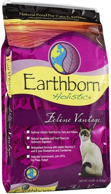 3. Earthborn Holistic Feline Vantage Natural Dry Cat & Kitten Food