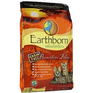Earthborn Holistic Primitive Feline Grain-Free Natural Dry Cat & Kitten Food, 14-lb bag