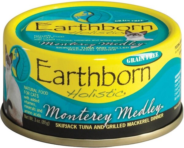 Earthborn Holistic Monterey Medley Grain-Free Natural Canned Cat & Kitten Food, 5.5-oz, case of 24 slide 1 of 3