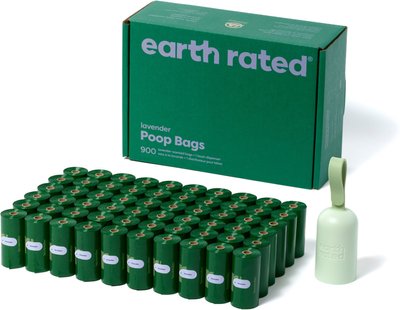 Earth Rated PoopBags 900 bags + 2 dispensers, Refill Roll Annual Supply, slide 1 of 1