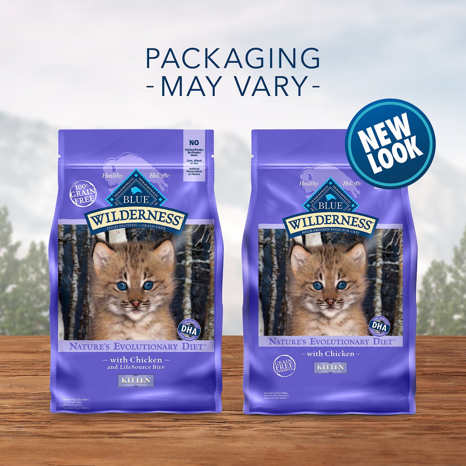 Blue Buffalo Wilderness Kitten Chicken Recipe Grain-Free Dry Cat Food, 2-lb bag - Chewy.com