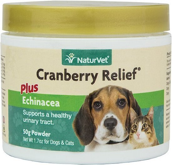 NaturVet Cranberry Relief Plus Echinacea Powder Urinary Supplement for Cats & Dogs, 90 count slide 1 of 5