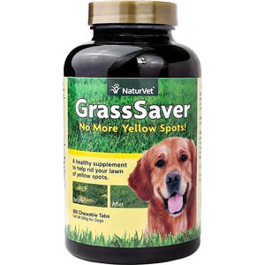 NaturVet GrassSaver Chewable Tablets Urinary & Lawn Protection Supplement for Dogs, 500 count