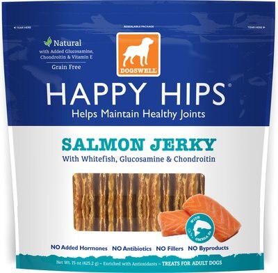 Dogswell Happy Hips Salmon Jerky Dog Treats, slide 1 of 1