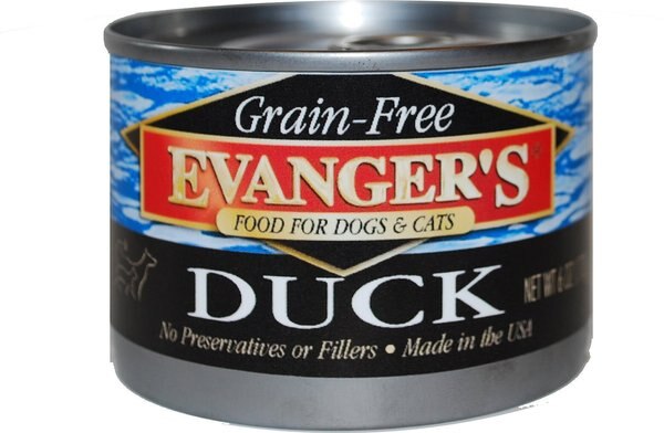 Evanger's Grain-Free Duck Canned Dog & Cat Food, 6-oz, case of 24 slide 1 of 3