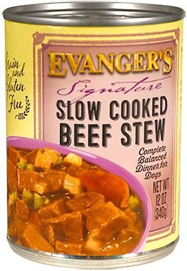 Evanger's Signature Series Slow Cooked Beef Stew Grain-Free Canned Dog Food, slide 1 of 1