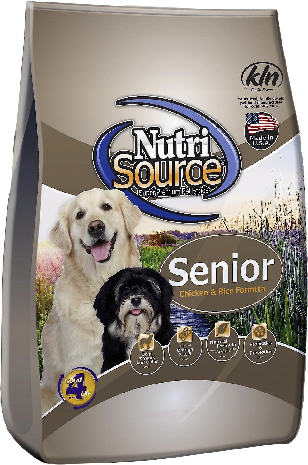 nutrisource senior chicken & rice formula dry dog food