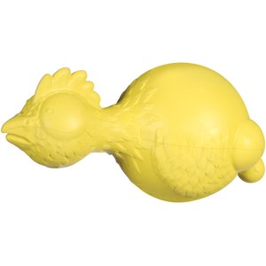 JW Pet Ruffians Chicken Squeaky Dog Toy, Color Varies, Chicken