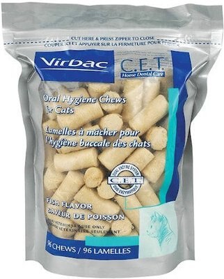 Virbac C.E.T. Oral Hygiene Fish Flavor Cat Chews, slide 1 of 1