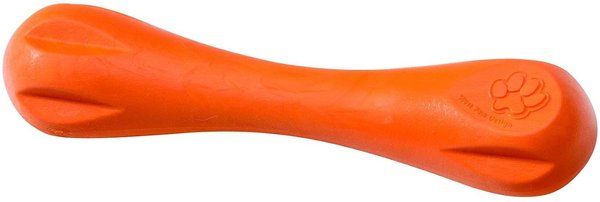 West Paw Zogoflex Hurley Tough Dog Chew Toy, Tangerine, Large slide 1 of 9
