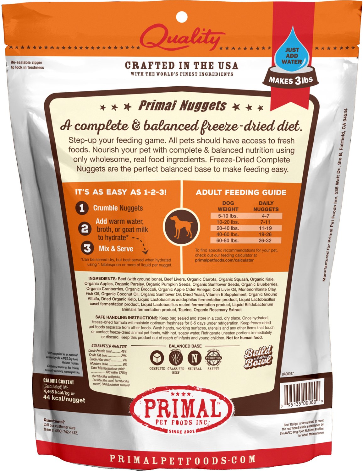 primal brand dog food