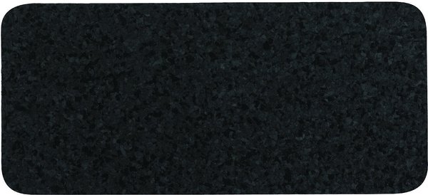 ORE Pet Skinny Recycled Rubber Rectangle Placemat, Black slide 1 of 2