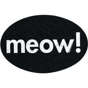 ORE Pet Recycled Rubber Oval Meow! Placemat