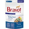 Bravo! Bonus Bites Turkey Heart Freeze-Dried Dog Treats, 2-oz bag