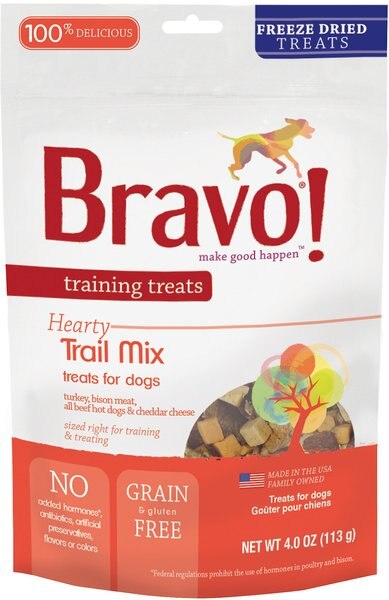 Bravo! Training Treats Trail Mix Freeze-Dried Dog Treats, 4-oz bag slide 1 of 5