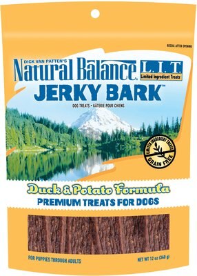Natural Balance L.I.T. Limited Ingredient Treats Jerky Bark Duck & Potato Formula Dog Treats, slide 1 of 1
