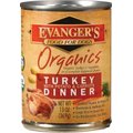 Evanger's Organics Turkey with Potato & Carrots Dinner Grain-Free Canned Dog Food, 13-oz, case of 12