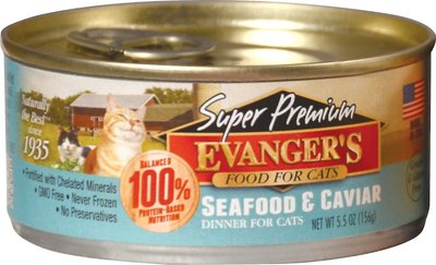 Evanger's Super Premium Seafood & Caviar Dinner Grain-Free Canned Cat Food, slide 1 of 1