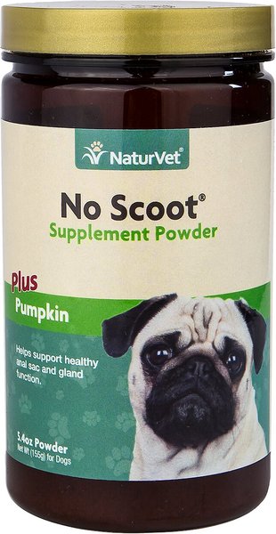 NaturVet No Scoot Plus Pumpkin Powder Digestive Supplement for Dogs, 155g bottle slide 1 of 4