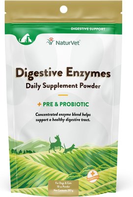 NaturVet Digestive Enzymes Plus Pre & Probiotic Powder Digestive Supplement for Cats & Dogs, slide 1 of 1
