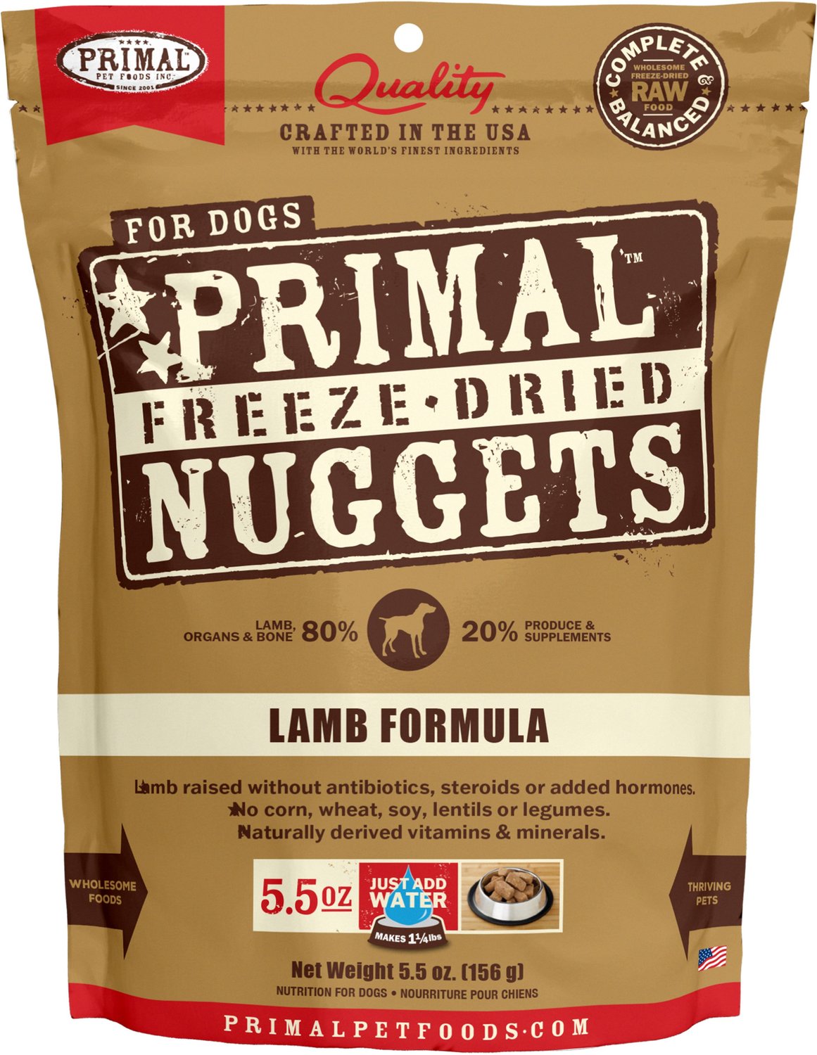 PRIMAL Lamb Formula Nuggets Grain-Free 