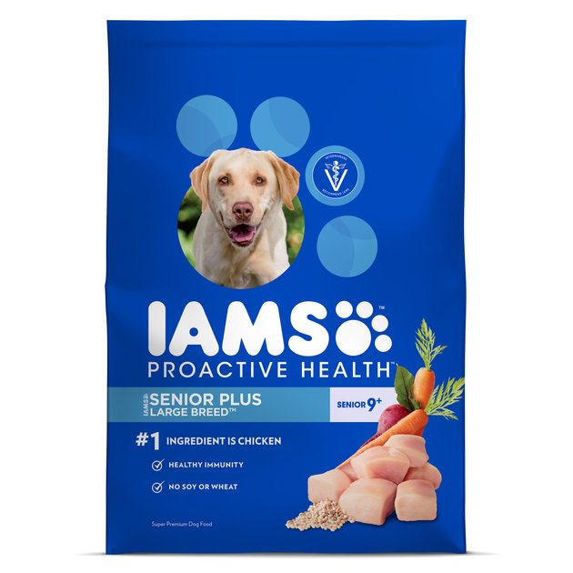 Iams ProActive Health Senior Plus Large Breed Dry Dog Food ...