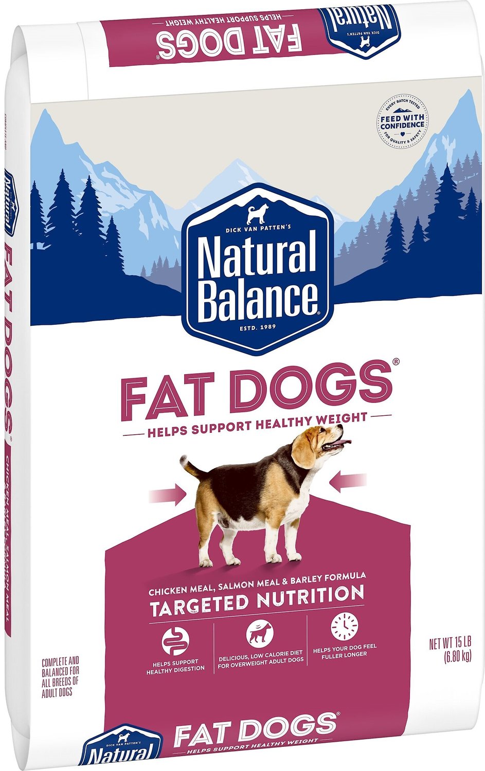 Natural Balance Fat Dogs Chicken & Salmon Formula Low