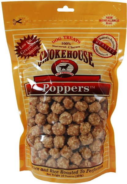 Smokehouse Chicken Poppers Dog Treats, 16-oz bag slide 1 of 5